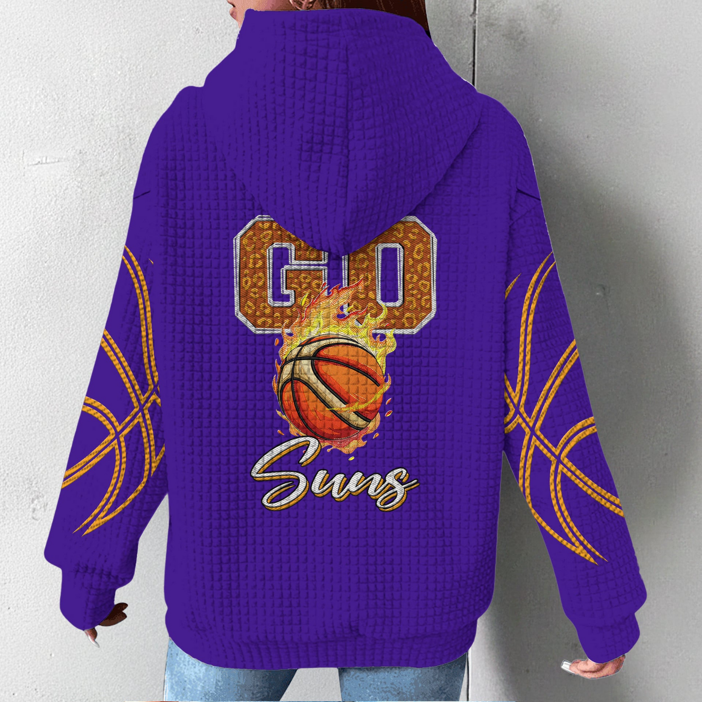 PS Premium NBA Fan Waffle Hoodie DDT CTND