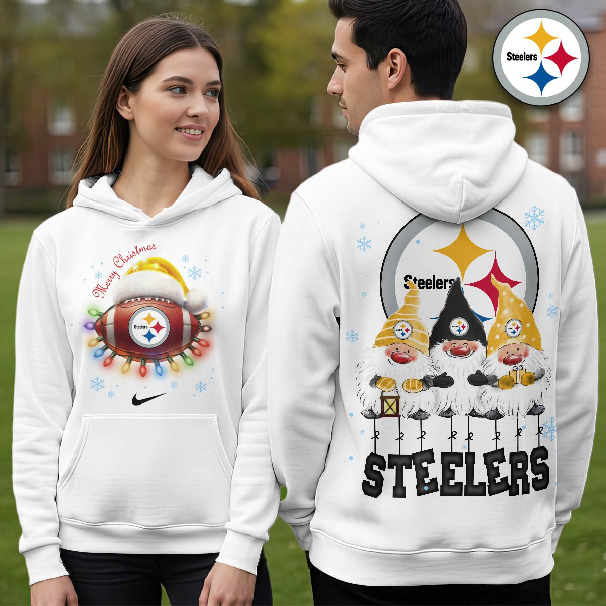 PS Premium NFL Christmas Gnomes Hoodie DDT CTND