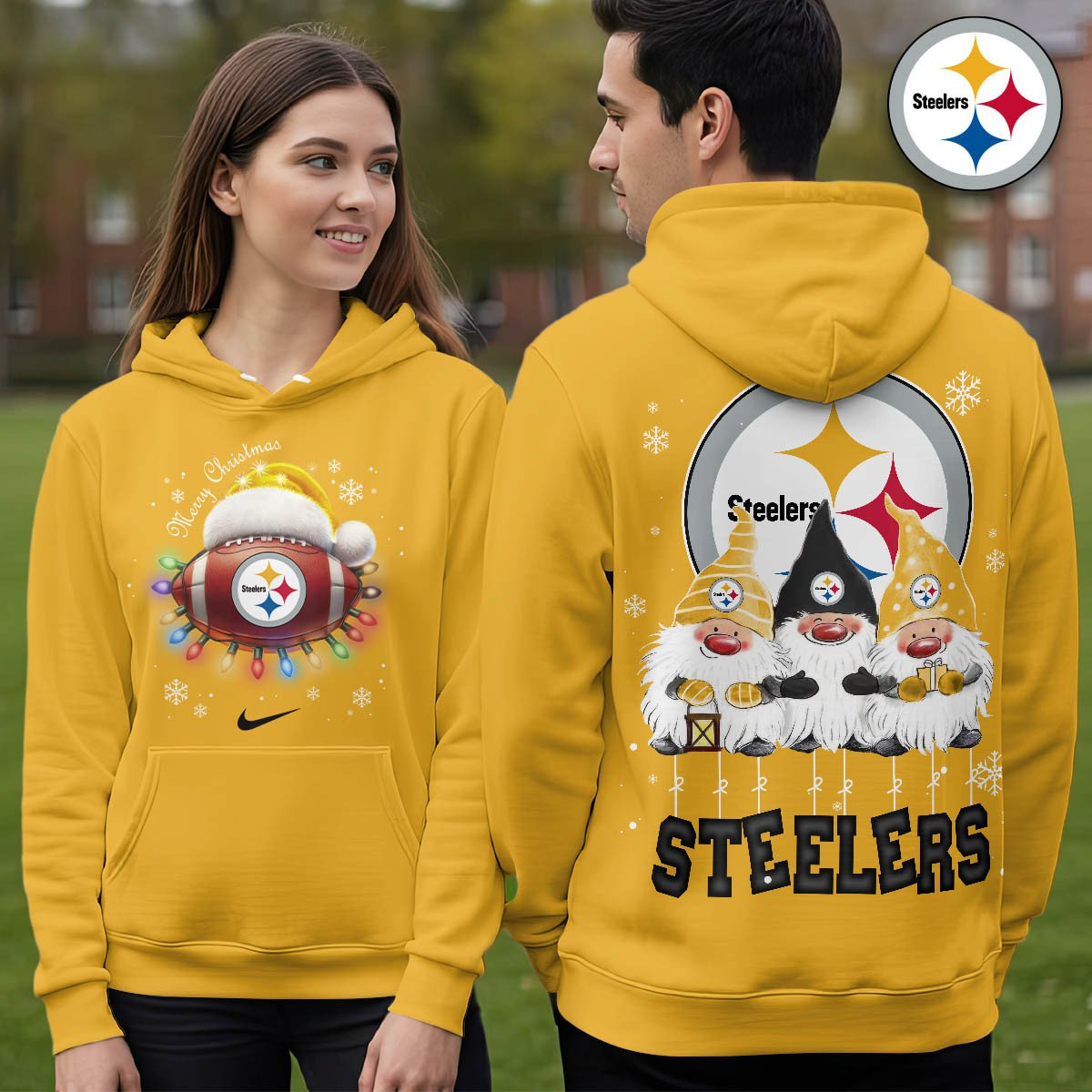 PS Premium NFL Christmas Gnomes Hoodie DDT CTND