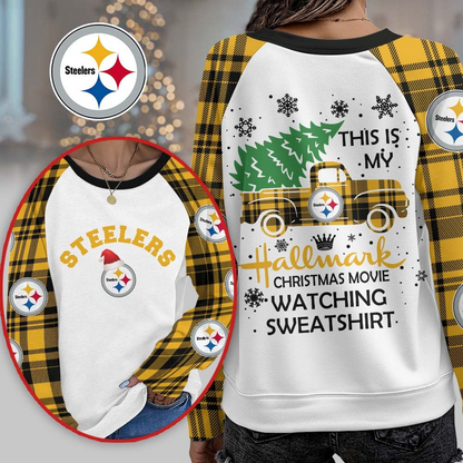 PS Premium NFL Cozy Round Neck Raglan Sleeve Sweatshirt DDT CTND