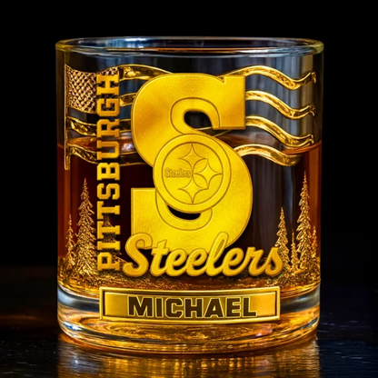 PS Premium NFL Golden Whiskey Fan Glass DDT HLPhuong