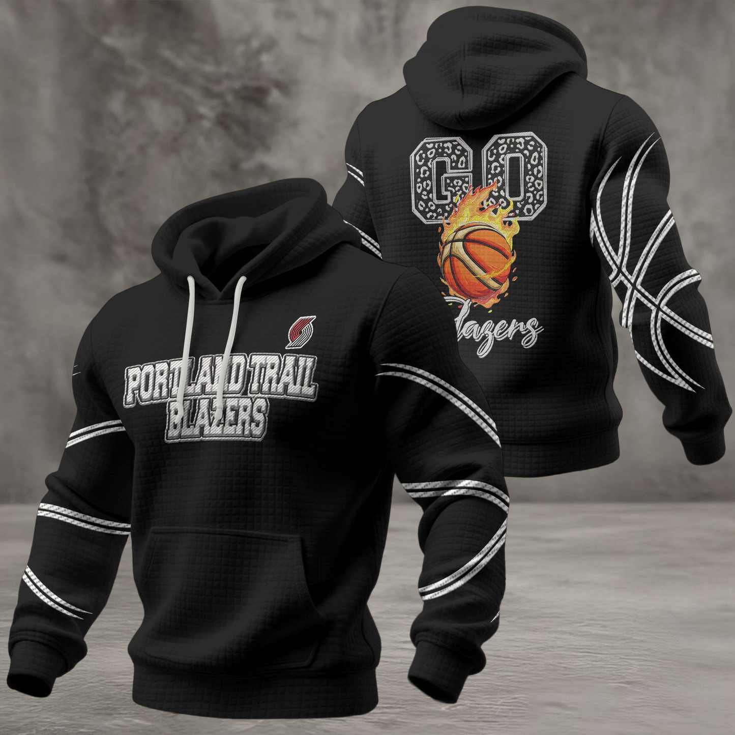 PTB Premium NBA Fan Waffle Hoodie DDT CTND