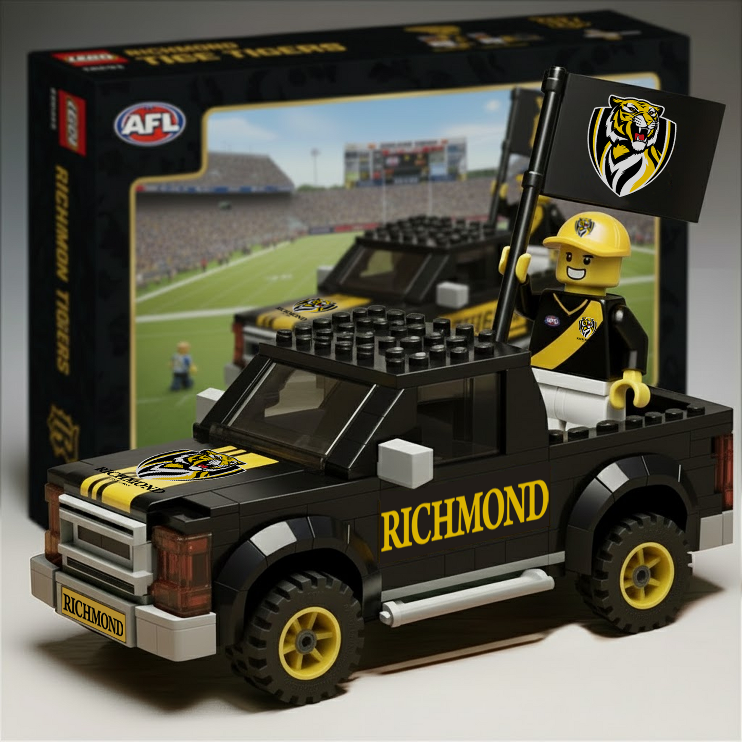 RIC x AFL Building Blocks Truck Toy Set DatND DVT
