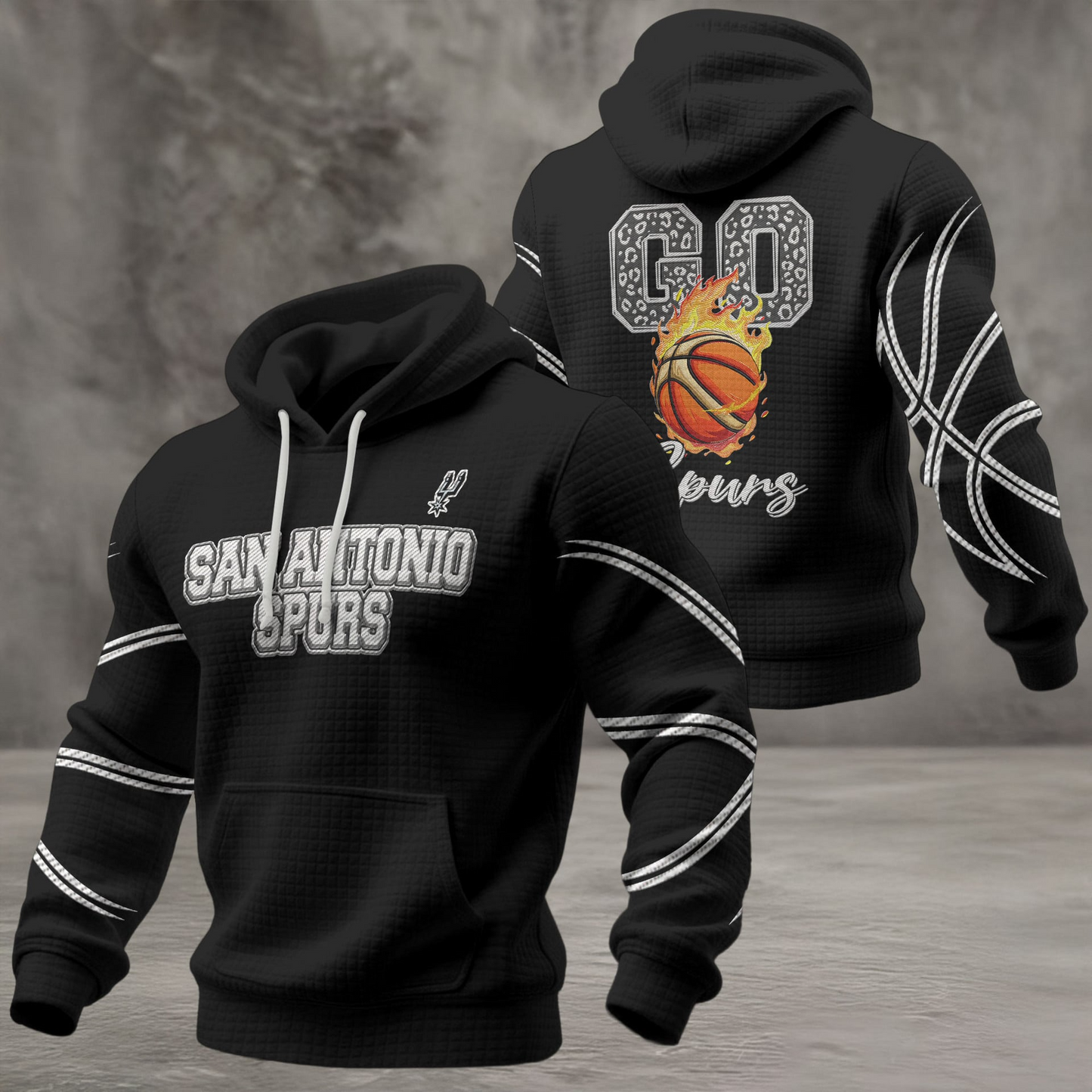 SAS Premium NBA Fan Waffle Hoodie DDT CTND