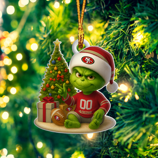 SF49 NFL x Grinch Premium Ornament DDT NTL