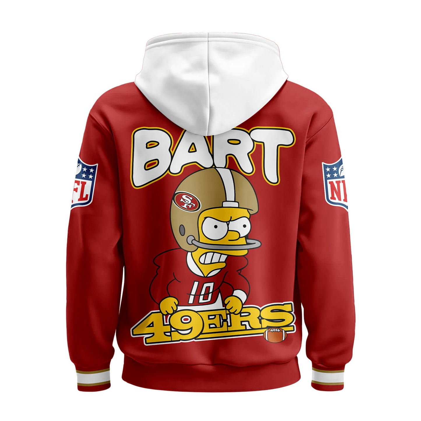 SF49 Premium NFL Bart Simpson Hoodie DDT NTL