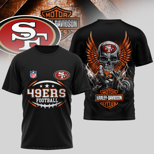 SF49 Premium NFL Motorcycle 3D Shirt DDT CTND
