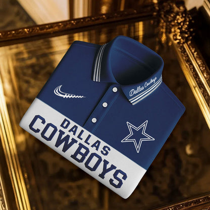 SIGNATURE NFL X DAL BUSINEES CLASSIC LONG POLO SHIRT NDT NHM