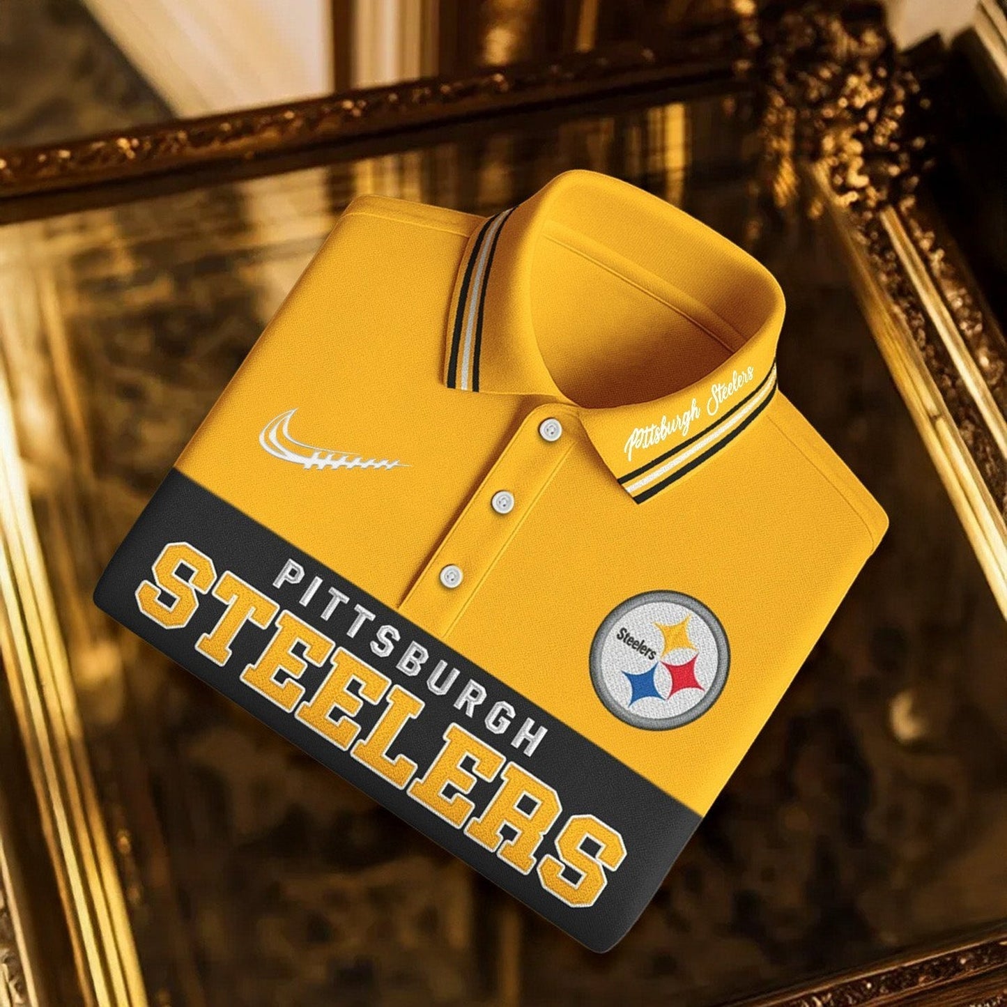SIGNATURE NFL X PIT BUSINEES CLASSIC LONG POLO SHIRT NDT NHM