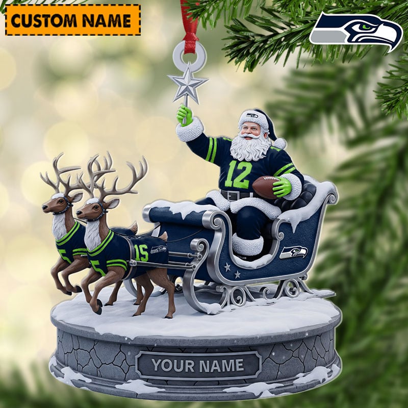 SS NFL Personalized Christmas Ornament Gift For Family DDTNTL