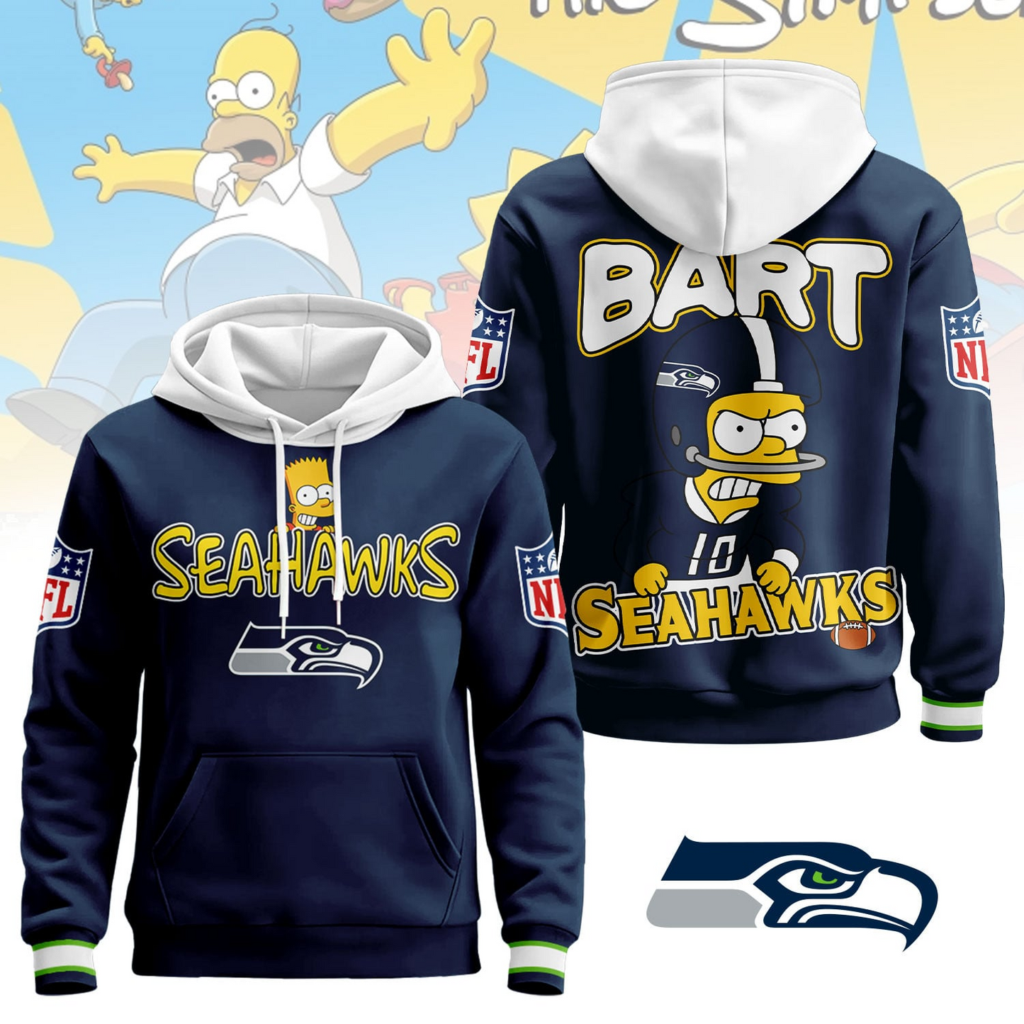SS Premium NFL Bart Simpson Hoodie DDT NTL
