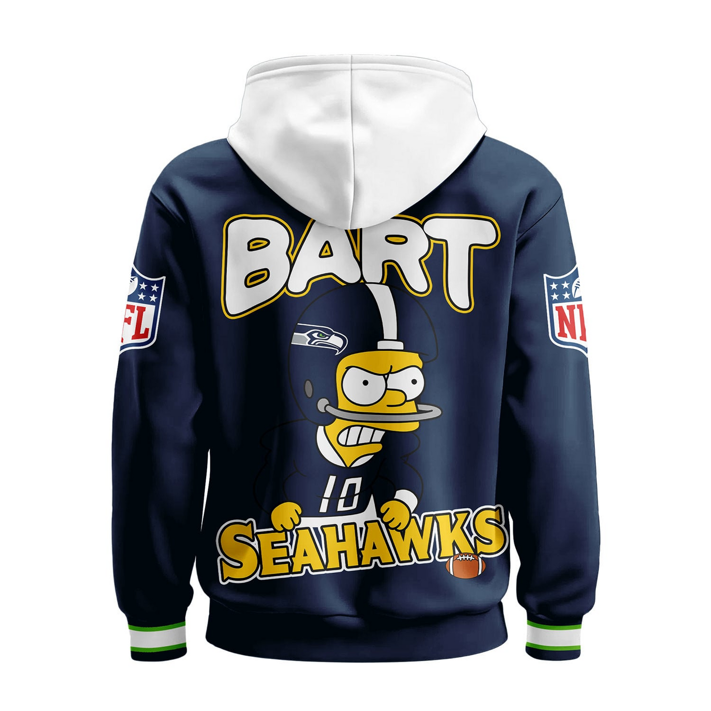 SS Premium NFL Bart Simpson Hoodie DDT NTL