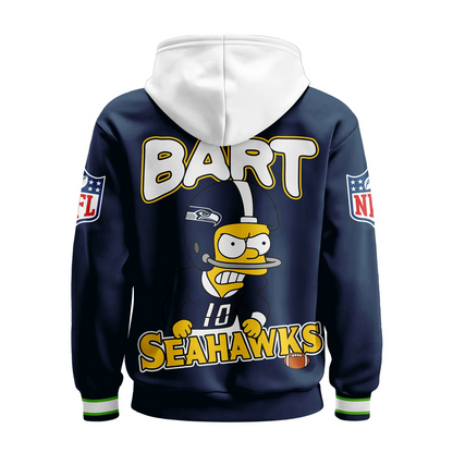 SS Premium NFL Bart Simpson Hoodie DDT NTL