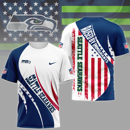 SS Premium NFL Raised By Immigrants 3D Shirt DDT NTL