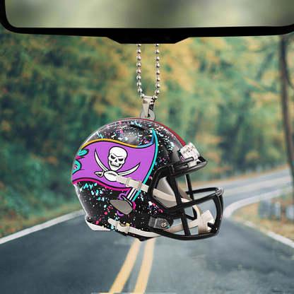 TB x NFL Custom Shape 2-sided Car Ornament DATND TANTD