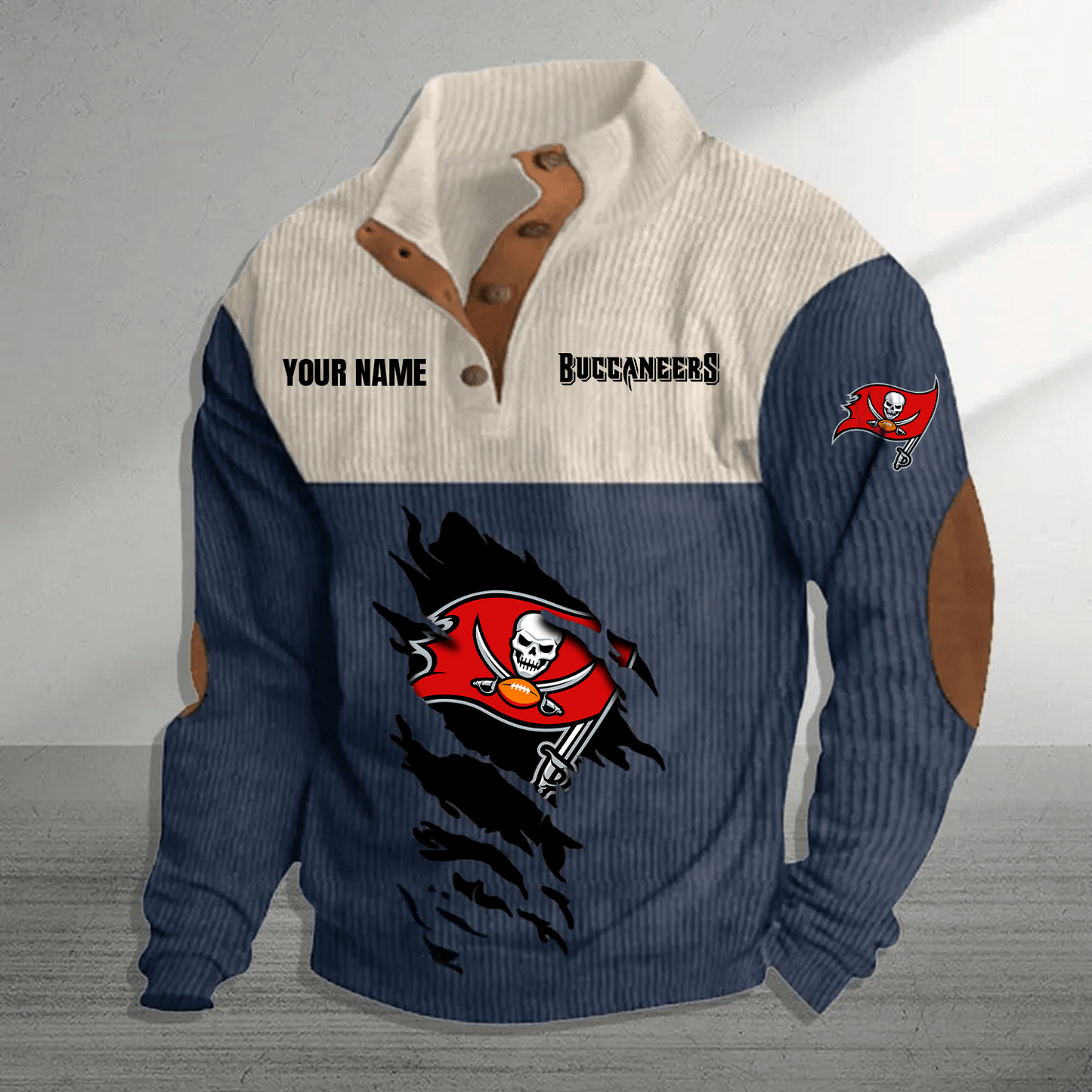 TB x NFL Premium Personalized Game-Day Pullover DATND TANTD