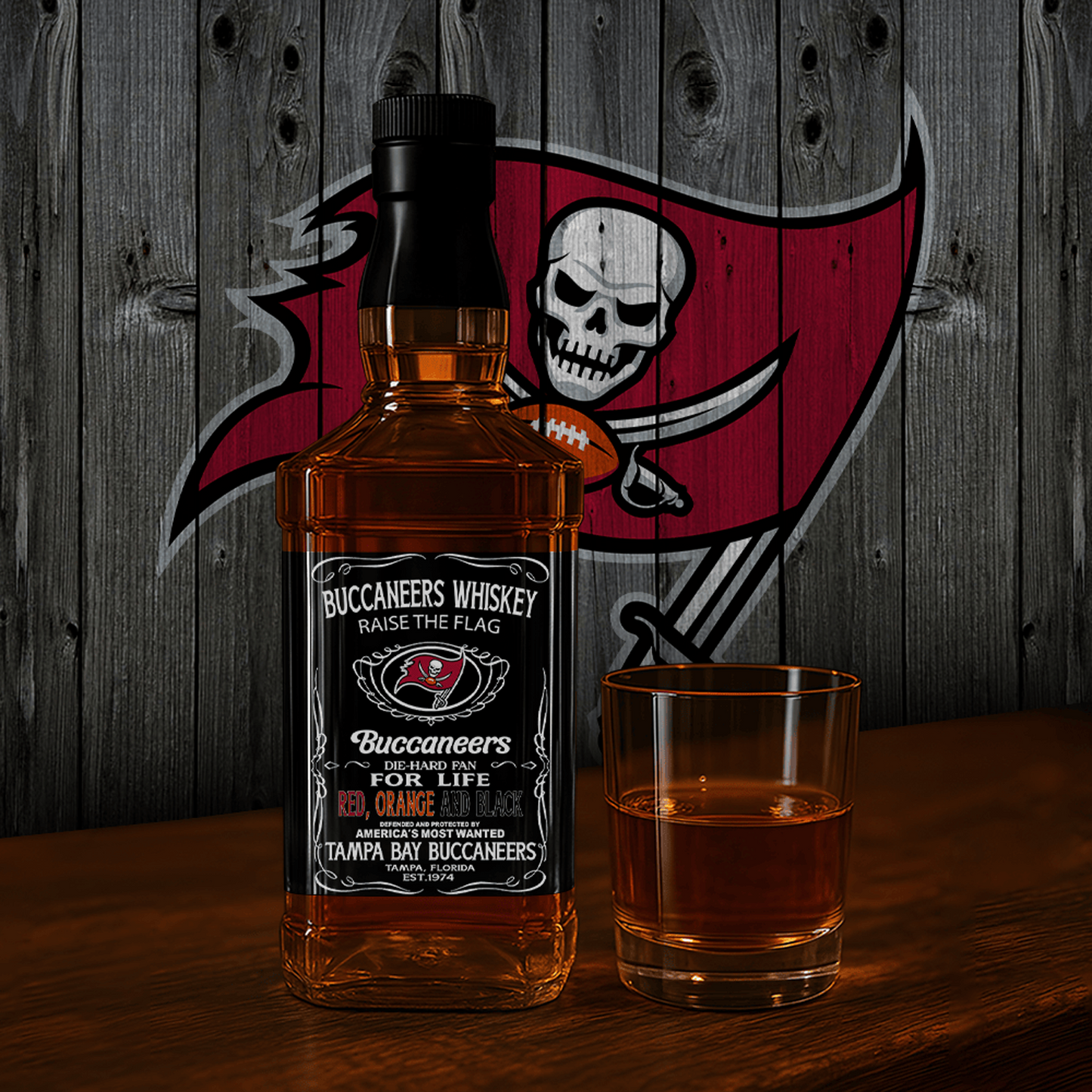 TB x NFL Whiskey For True Fans Only DATND TANTD