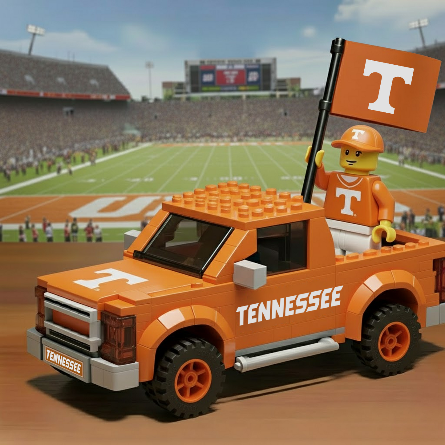 TENN x NCAA Building Blocks Truck Toy Set DatND DVT