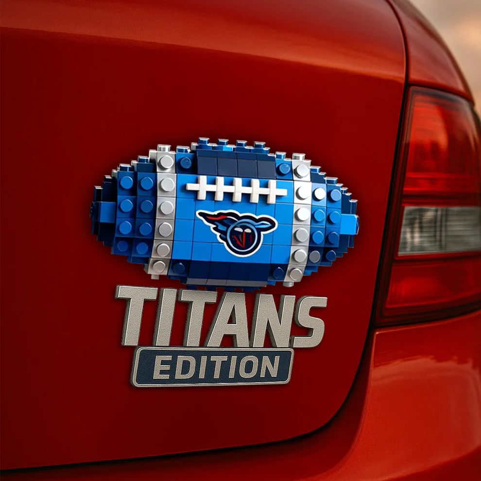 TT x NFL Building Block Set 3D Car Name Badge DDT CTND