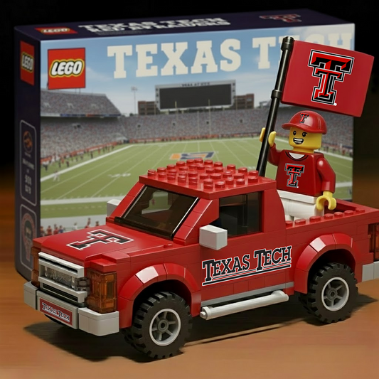 TTU x NCAA Building Blocks Truck Toy Set DatND DVT