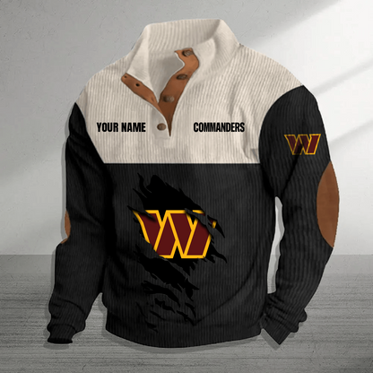 WAS x NFL Premium Personalized Game-Day Pullover DATND TANTD