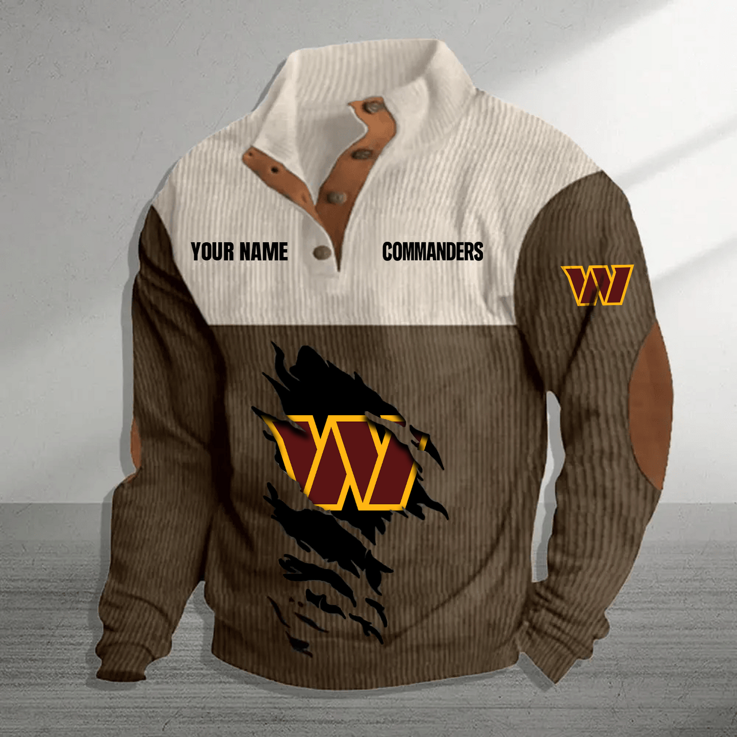 WAS x NFL Premium Personalized Game-Day Pullover DATND TANTD