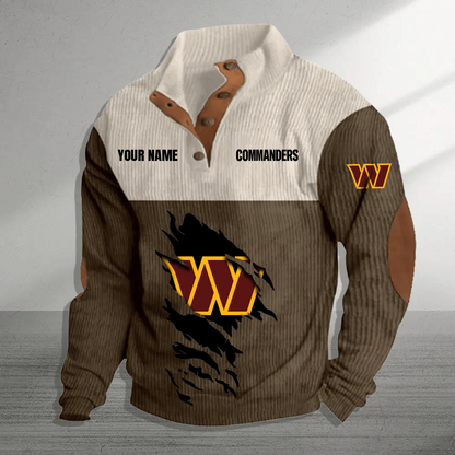 WAS x NFL Premium Personalized Game-Day Pullover DATND TANTD