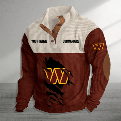 WAS x NFL Premium Personalized Game-Day Pullover DATND TANTD