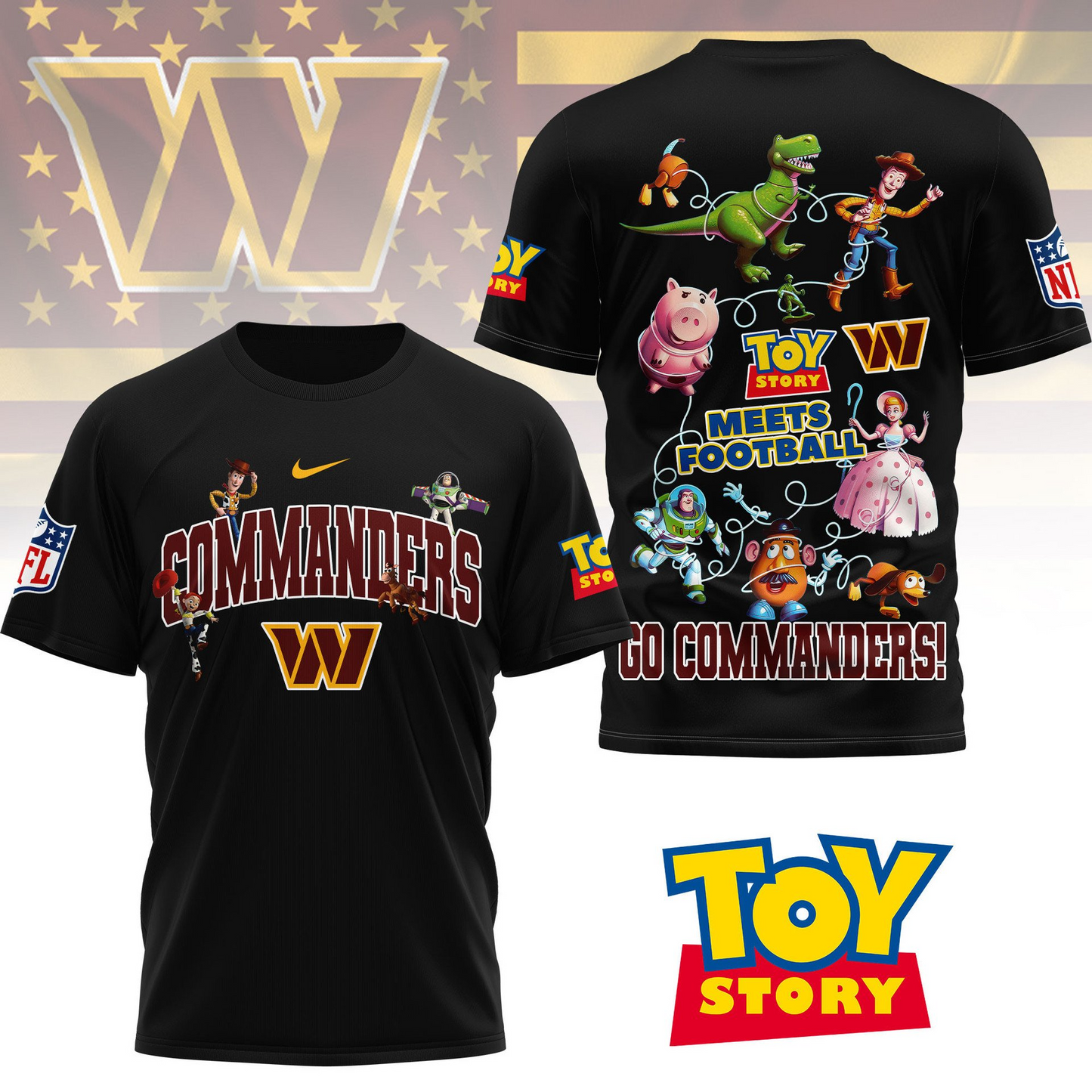 WC Premium NFL Toy Story Fan 3D Shirt DDT CTND