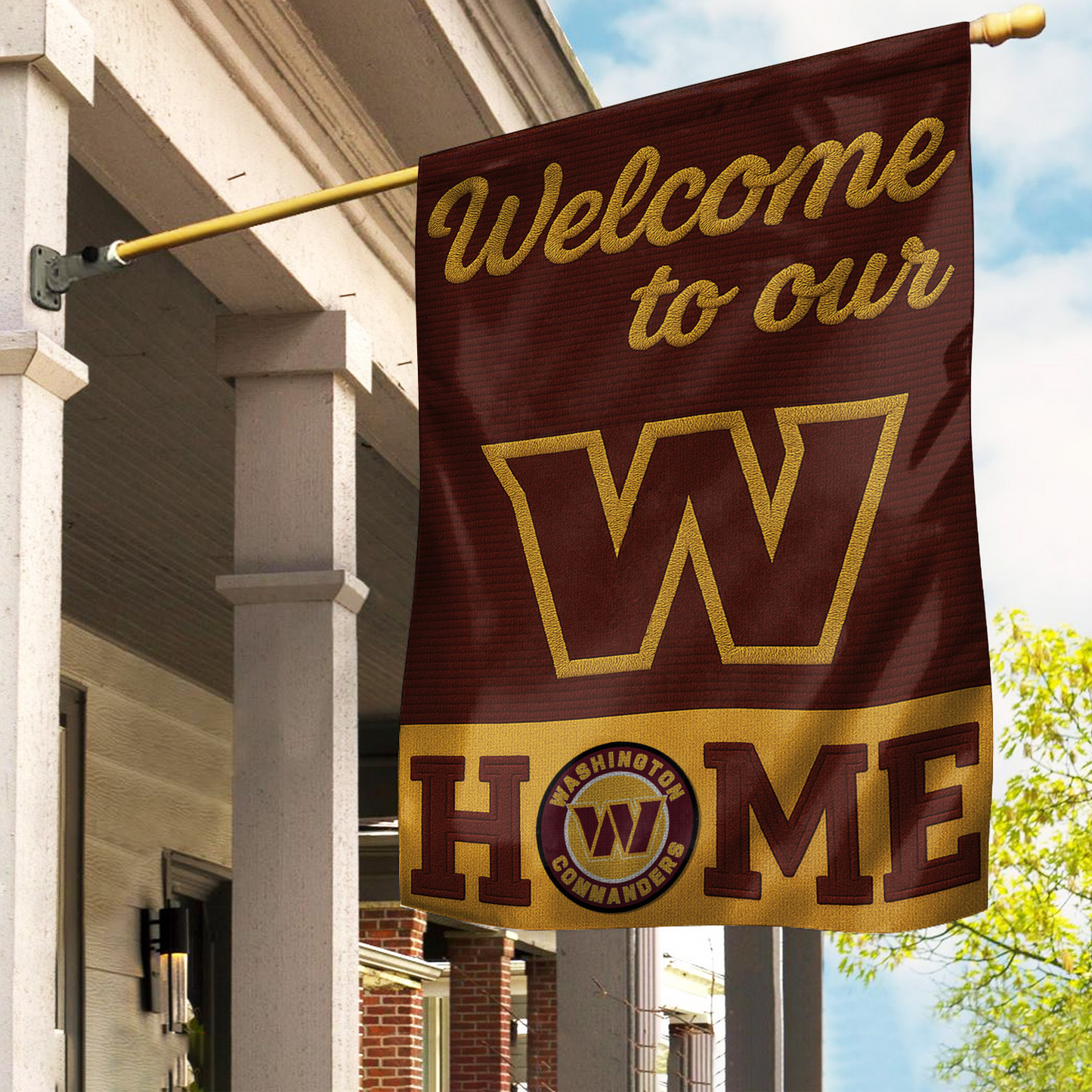 WC Premium NFL Welcome Home Flag DDT NTL