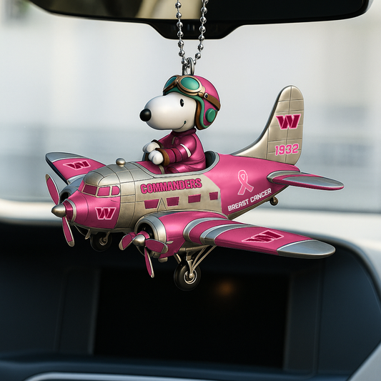 WC Premium NFL x SNP Breast Cancer Car Hanging Ornament DDT NTL