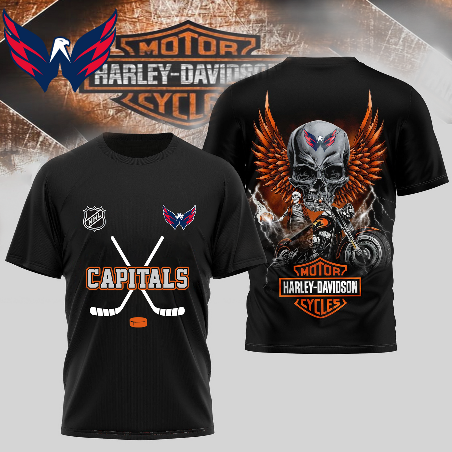 WC Premium NHL Motorcycle 3D Shirt DDT CTND