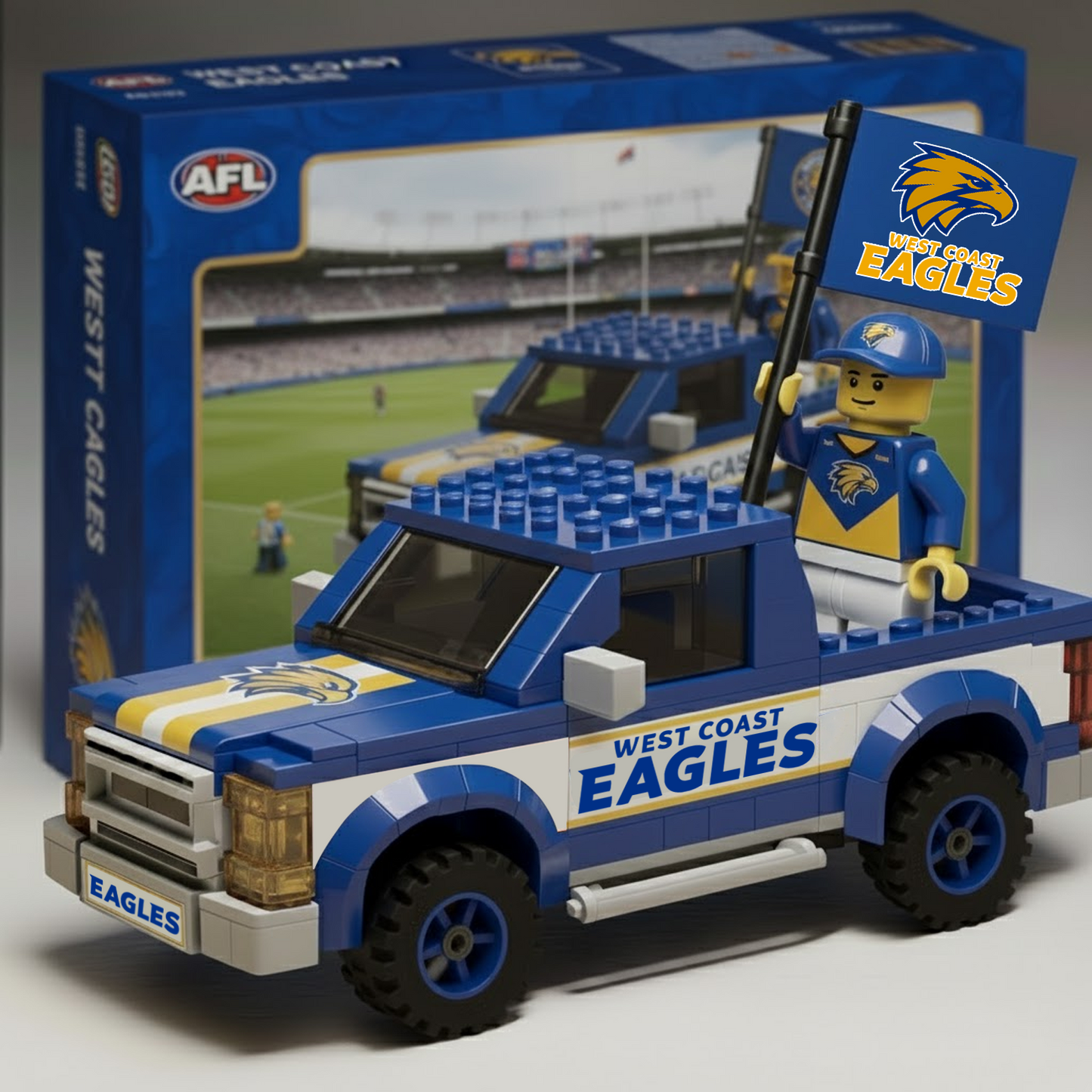 WCE x AFL Building Blocks Truck Toy Set DatND DVT