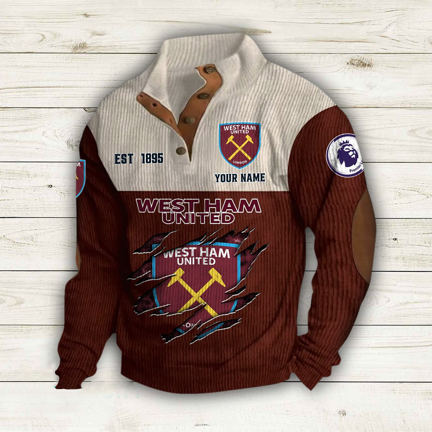 WES  x EPL Double Breasted Stand Collar Hoodies DATND TANTD