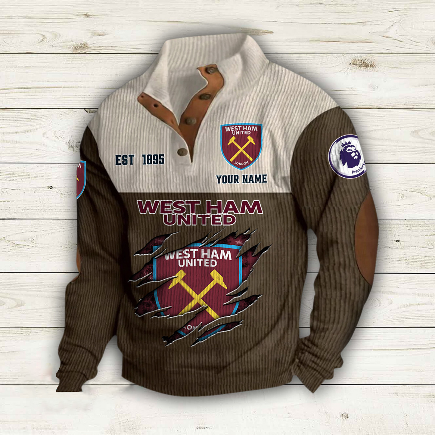 WES  x EPL Double Breasted Stand Collar Hoodies DATND TANTD