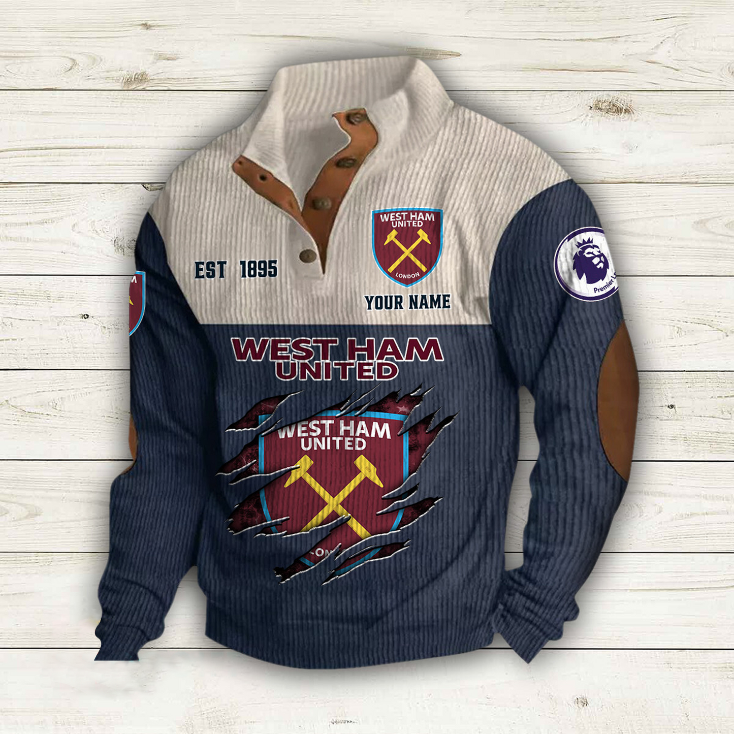 WES  x EPL Double Breasted Stand Collar Hoodies DATND TANTD