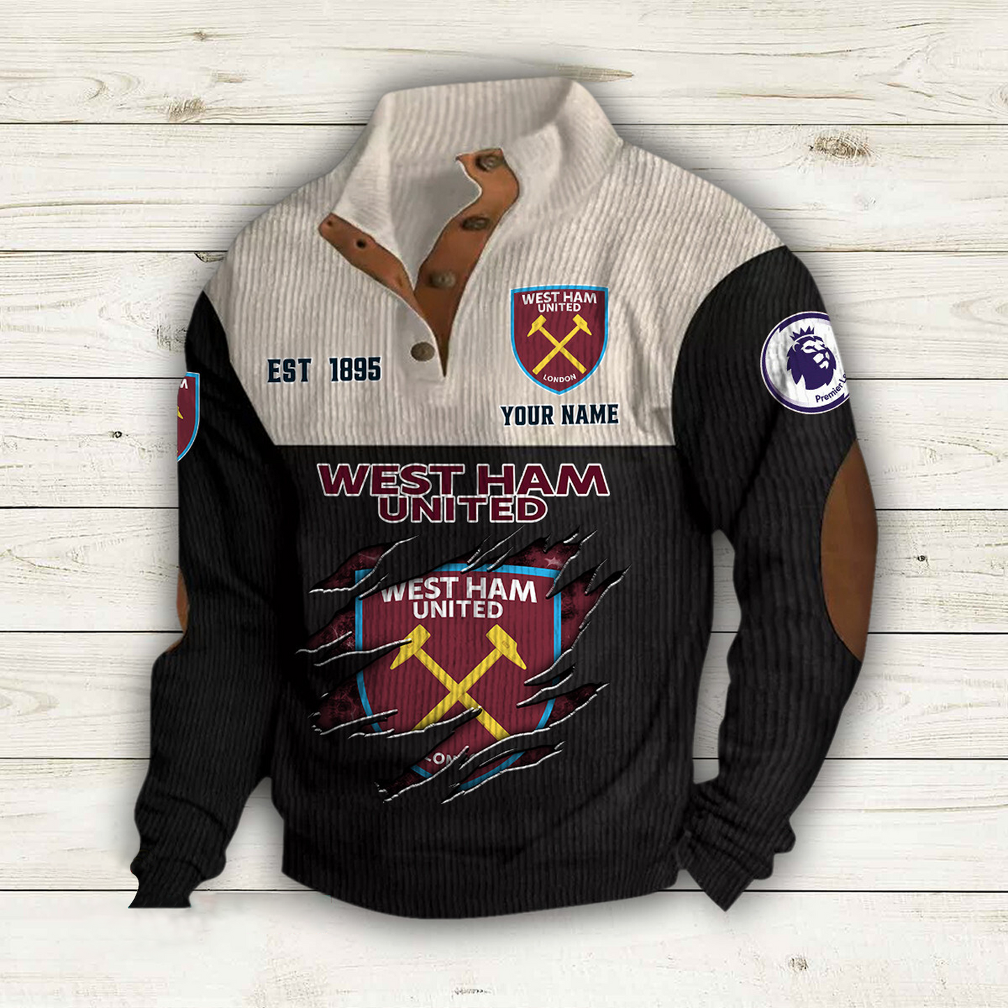 WES  x EPL Double Breasted Stand Collar Hoodies DATND TANTD