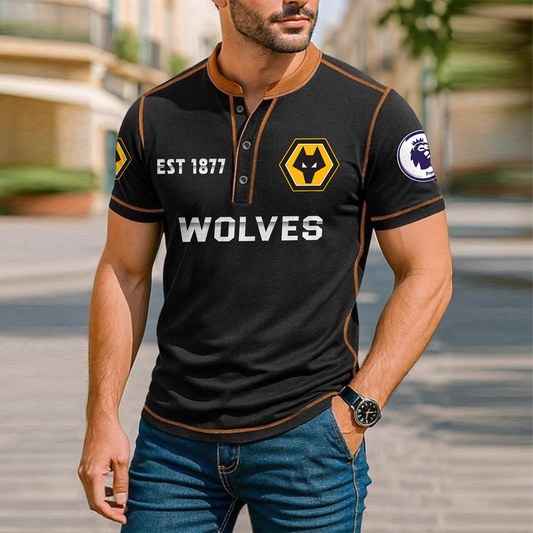 WOL Premium Men's Short Sleeve Henleys DatND DVT