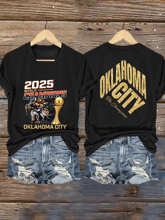 Women's Basketball Print V5 V-Neck T-Shirt DDT NTL